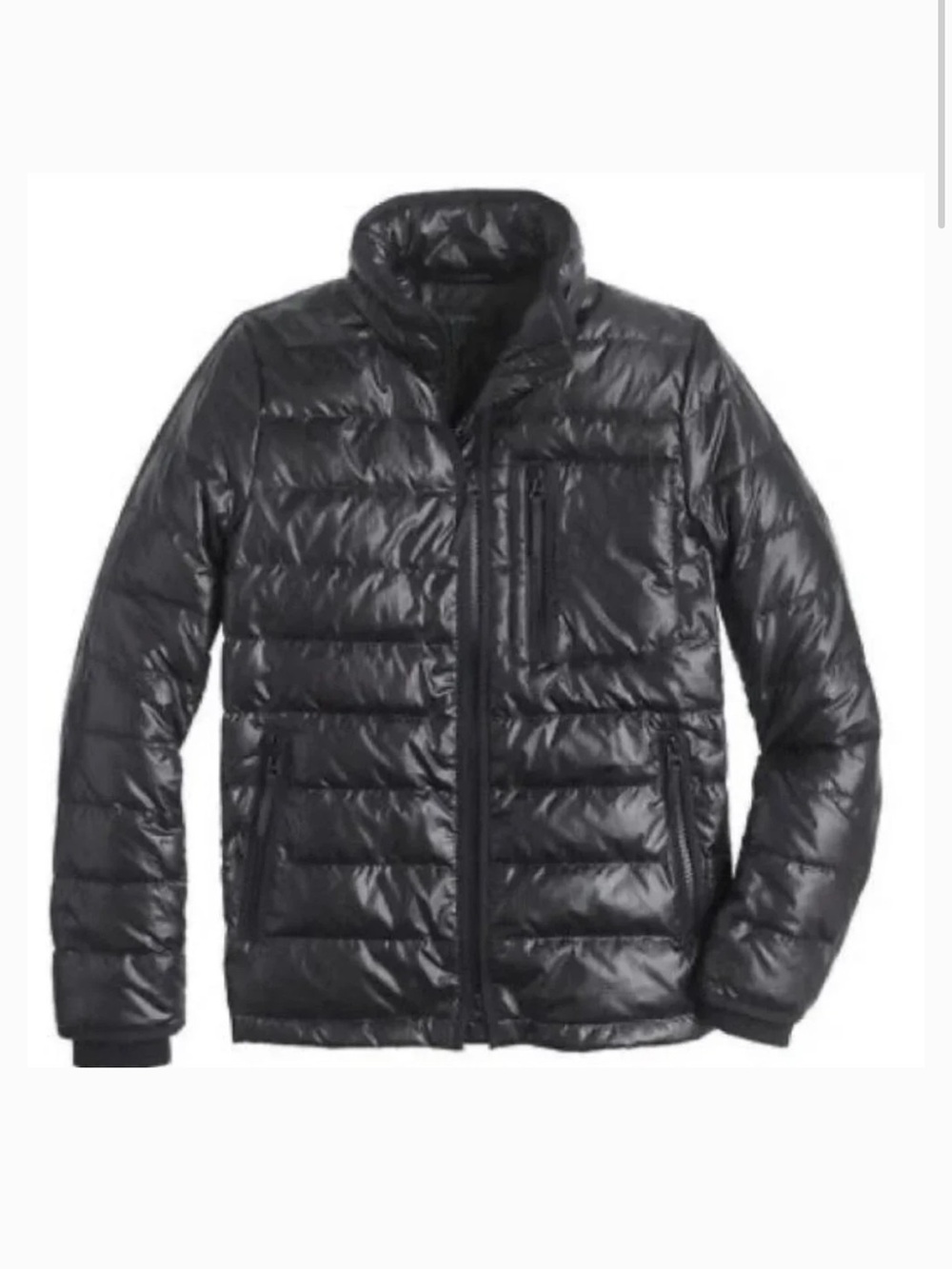 J. Crew Black Quilted Puffer Jacket. Size XS. Style B3903